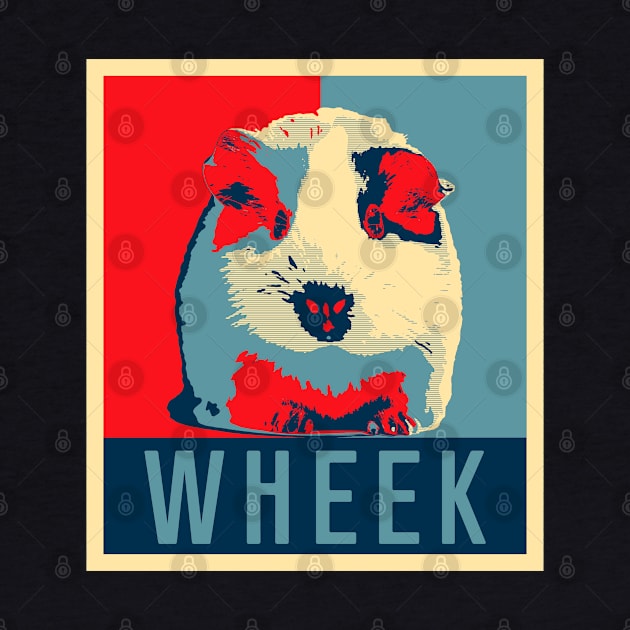 Guinea Pig T-Shirt - Funny Wheek Retro Poster by Ilyashop